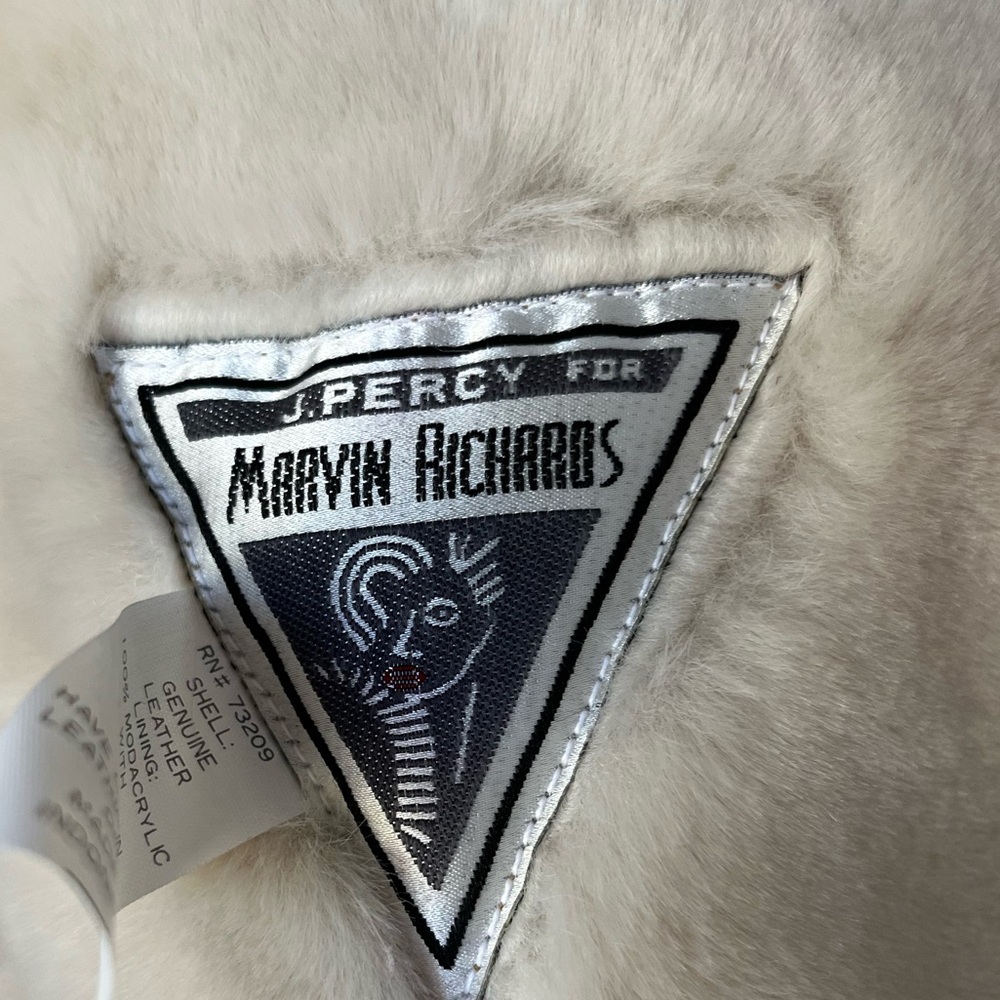 Vintage Marvin Richards leather faux fur lined jacket - Picture 7 of 11